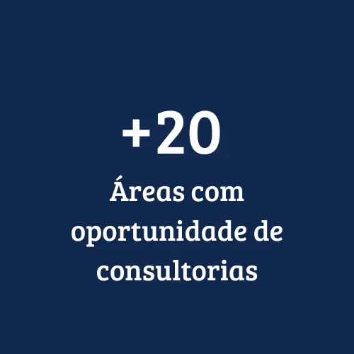 Imagem com a quantidade de áreas com oportunidades de consultoria do sebraetec